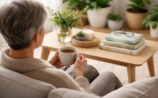 personne-canape-tasse-the-plantes
