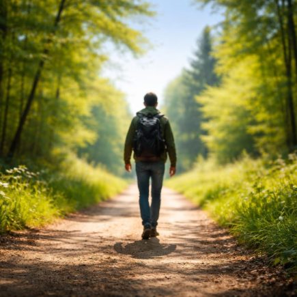silhouette-marche-chemin-boise-arbres