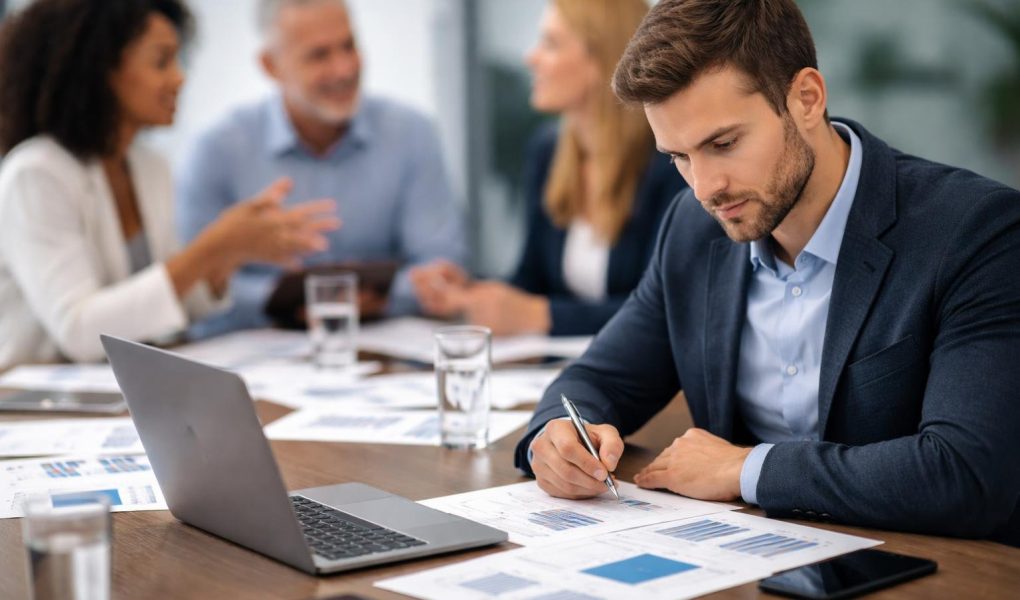 professionnels-reunion-table-documents-ordinateur