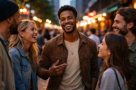 personnes-discutant-rire-ville-lumieres