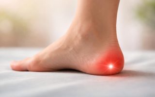 pied-profil-ombre-flou-arriere-plan