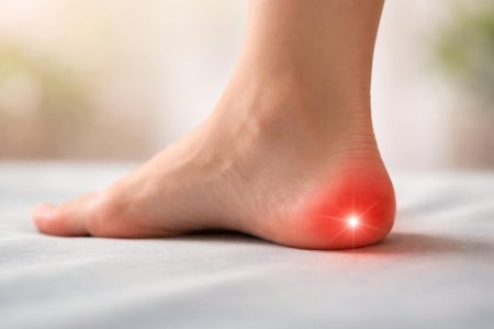 pied-profil-ombre-flou-arriere-plan