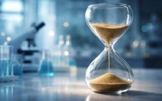 sablier-moderne-sable-dore-ambiance-scientifique