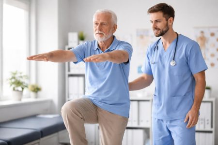 professionnel-sante-senior-test-equilibre