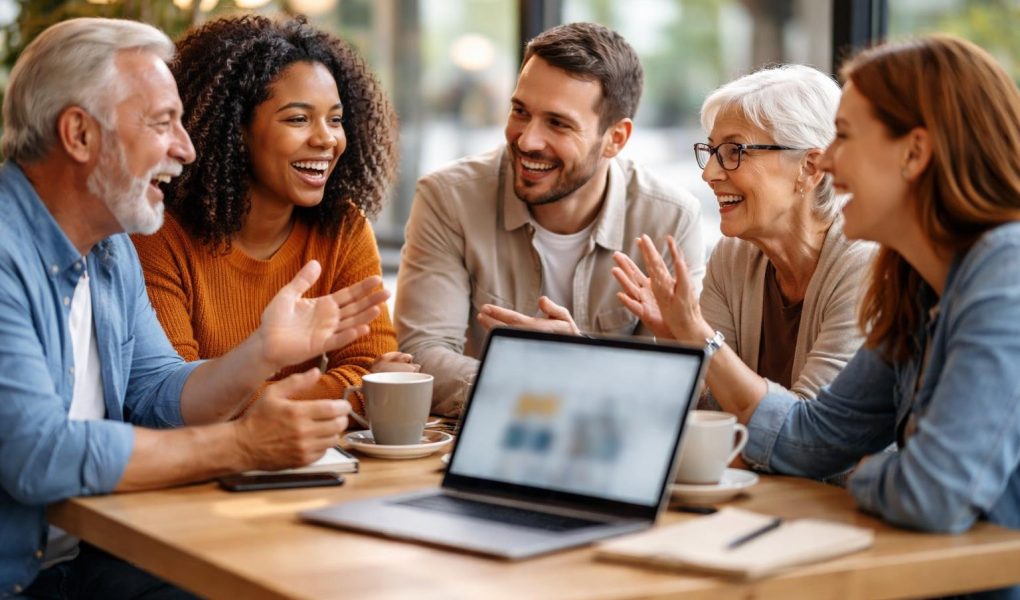 groupe-discussion-table-cafe-moderne