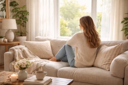 femme-canape-salon-lumineux-fenetre
