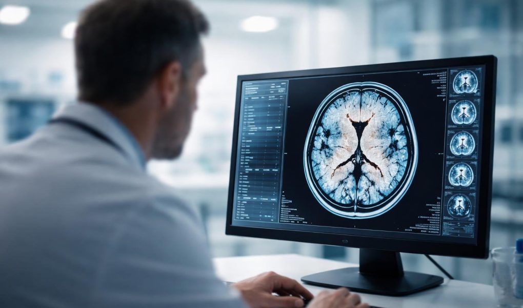 medecin-silhouette-floue-ecran-cerveau